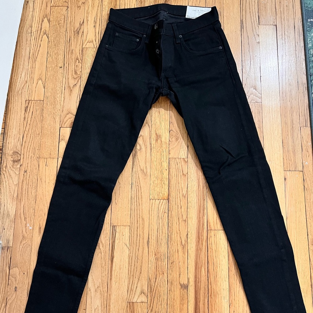 Rag & Bone Extra Slim Black Jeans size 30